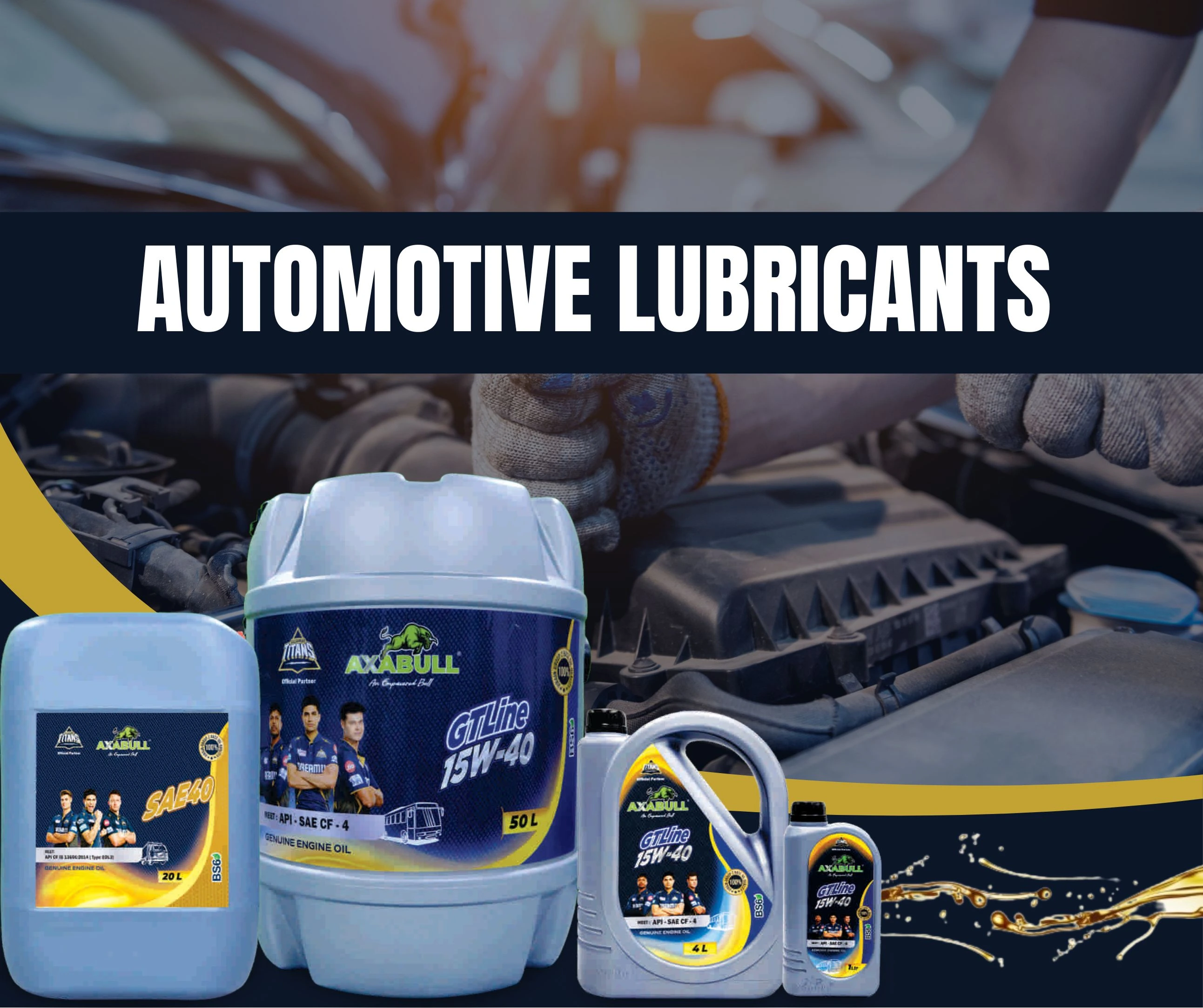 Axabull lubricant range